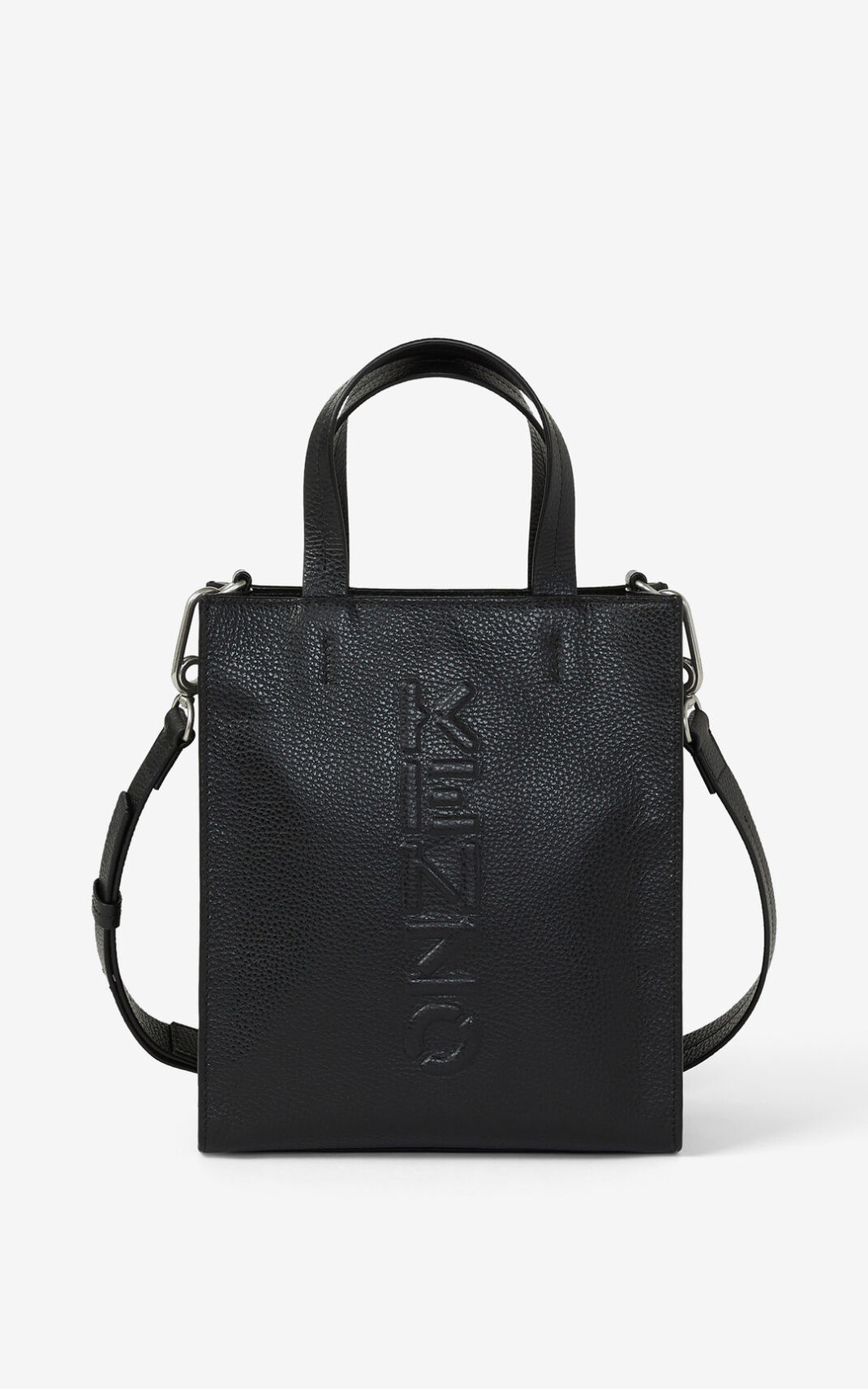 Kenzo Imprint small grained Bőr Kézitáskák Férfi Fekete | ID.749557